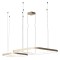Suspension Redo Orion, metal, silver coffee, dimmable, LED CCT, 96W, 6008 lumens, 2700K/3000K/4000K, L.50/75 cm