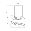 Suspension Redo Bias, metal, sand white, LED CCT, 90W, 9433 lumens, 3000K/4500K/6500K, L.120 cm