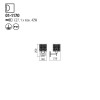 Wall lamp Smarter Vanilla, metal, black, 1XE27, H.25 cm