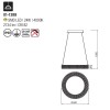 Suspension Smarter Metis, metal, chrome, LED, 24W, 2134 lumens, neutral white 4000K, D,40 cm