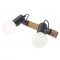 Wall lamp Smarter Taffi, metal, black, sand black, 2XE27, L.30 cm