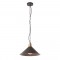 Suspension Smarter Verner, metal, matt brown, 1XE27, D.36 cm