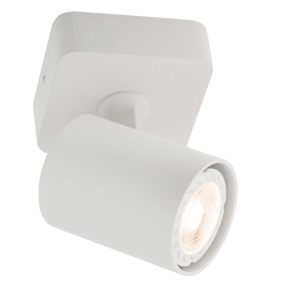 Ceiling lamp Smarter Cameo, metal, matt white, 1XGU10, L.11 cm