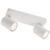 Ceiling lamp Smarter Cameo, metal, matt white, 2XGU10, L.25 cm