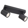 Ceiling lamp Smarter Cameo, metal, matt black, 2XGU10, L.25 cm