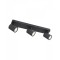 Ceiling lamp Smarter Cameo, metal, matt black, 3XGU10, L.45 cm