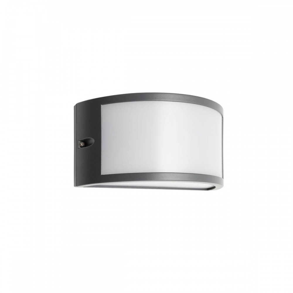 Wall lamp Smarter Asti, metal, dark grey, LED, 10W, 655 lumens, warm white 3000K, IP54