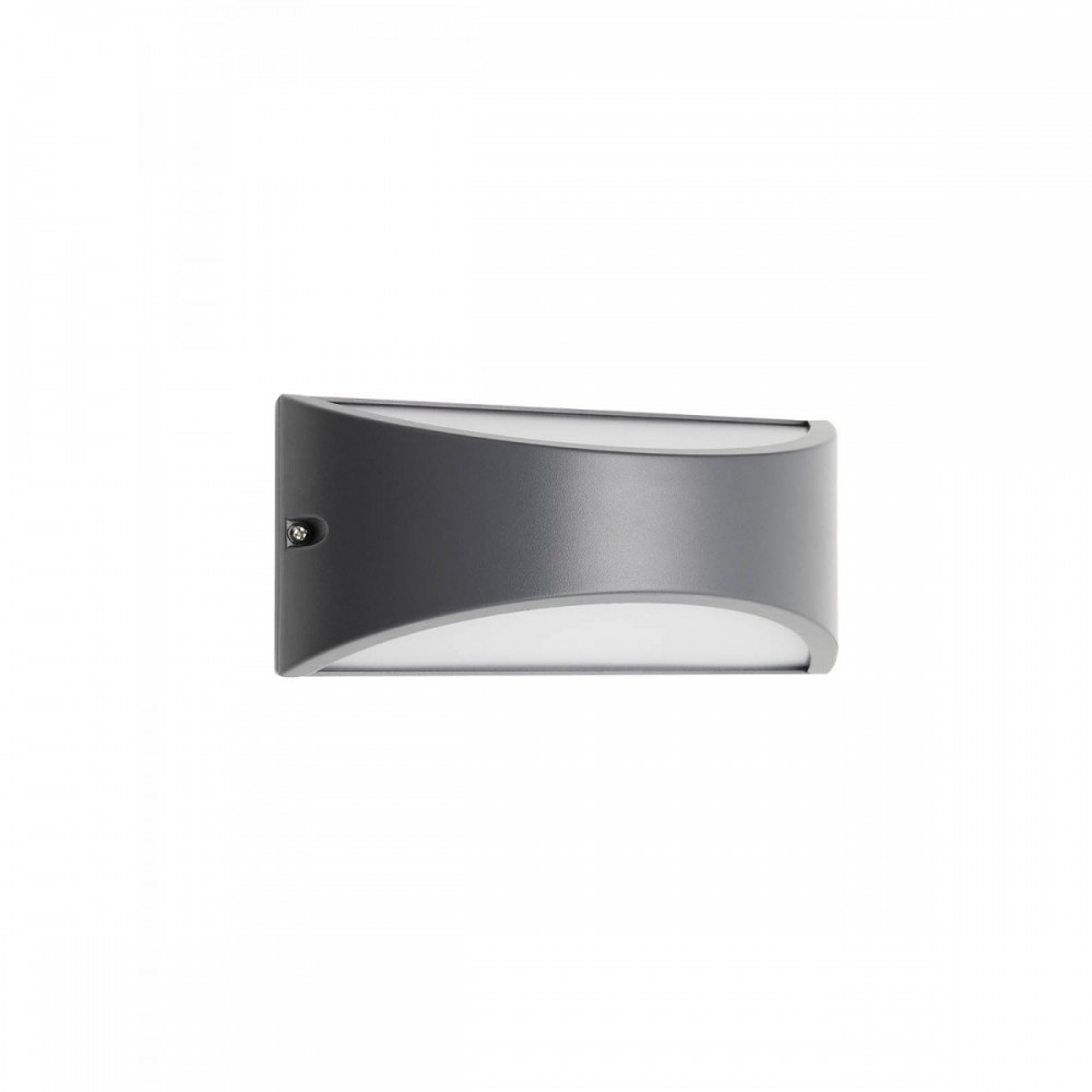 Wall lamp Smarter Scudo, metal, dark grey, LED, 10W, 542 lumeni, warm white 3000K, L.22 cm, IP54