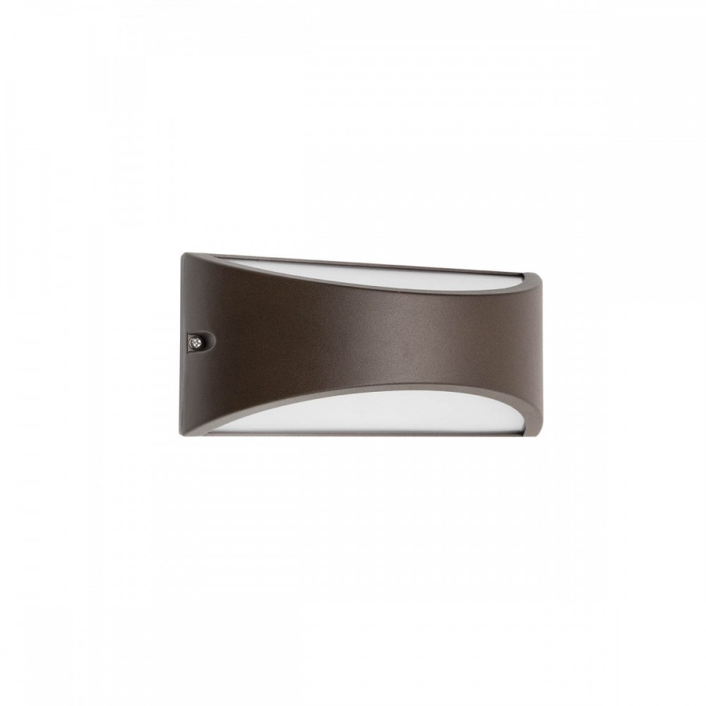 Wall lamp Smarter Scudo, metal, dark brown, LED, 10W, 542 lumens, warm white 3000K, L.22 cm, IP54