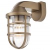 Wall lamp Smarter Cage, polycarbonate, brass, 1XE27, L.18 cm, IP44
