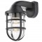 Wall lamp Smarter Cage, polycarbonate, black, 1XE27, L.18 cm, IP44
