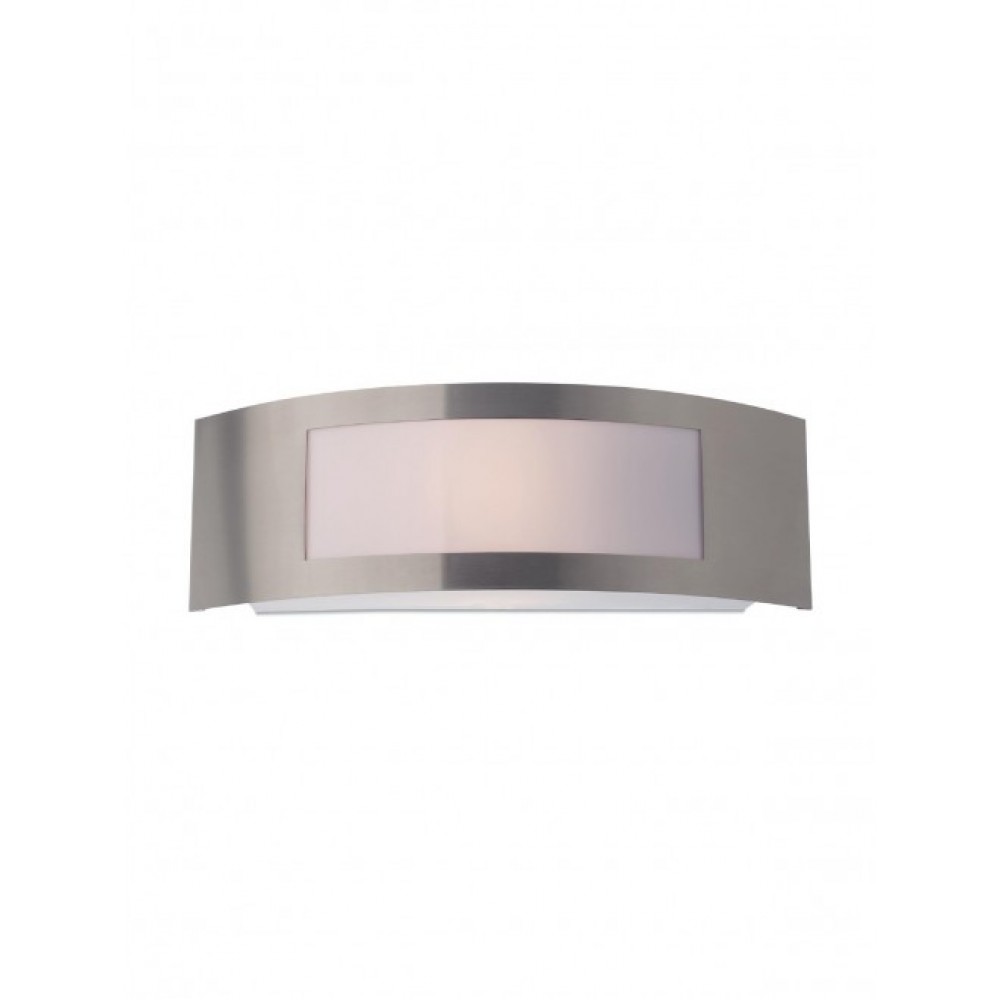 Wall lamp Smarter Linea, polycarbonate, stainless steel, 1XE27, L.32 cm, IP44