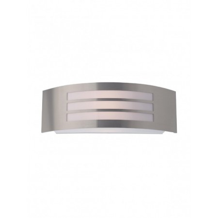 Wall lamp Smarter Linea, polycarbonate, stainless steel, 1XE27, L.32 cm, IP44