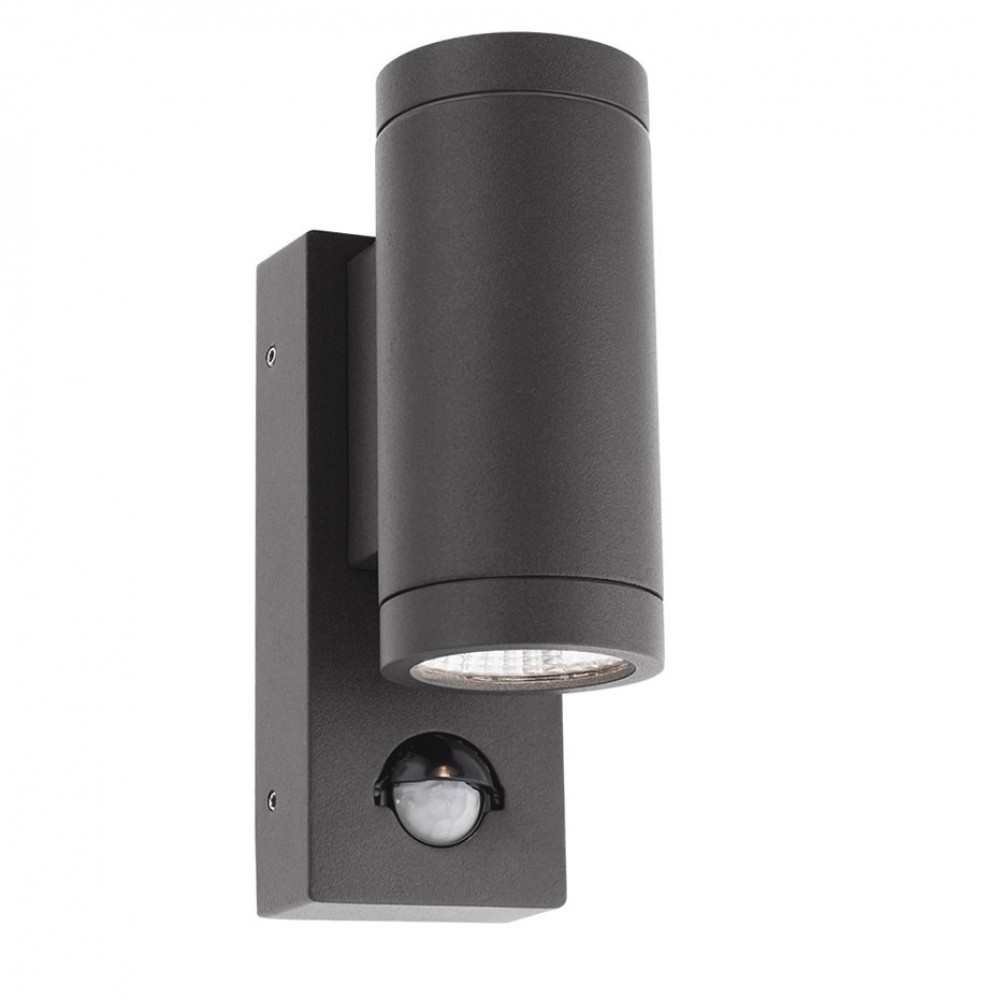 Wall lamp Smarter Vince, metal, dark grey, LED, 6W, 576 lumens, warm white 3000K, H.18 cm, IP54