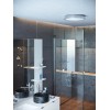 Ceiling lamp Smarter Amon, metal, chrome, LED, 24W, 1140 lumens, neutral white 4000K, D. 38,5 cm