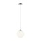 Pendant lamp Redo Ola, metal, glass, satin nickel, 1XE27, D.20 cm