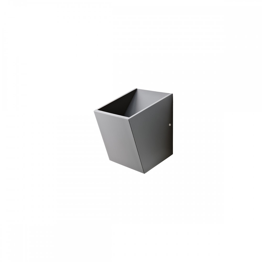 Wall lamp Redo Tobiko, metal, matt black, LED, 6W, 317 lumens, warm white 3000K, H.10 cm