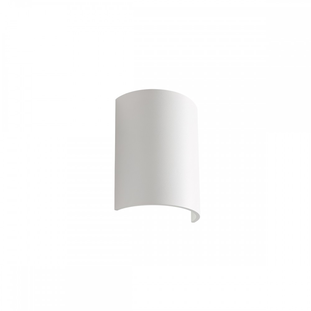 Wall lamp Redo Match, metal, matt white, LED, 6,7W, 600 lumens, warm white 3000K, H.15 cm, IP54