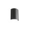 Wall lamp Redo Match, metal, matt black, LED, 6,7W, 600 lumens, warm white 3000K, H.15 cm, IP54
