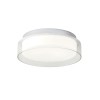 Ceiling lamp Redo Naji, metal, glass, chrome, LED, 18W, 1120 lumens, warm white 3000K, D.35 cm