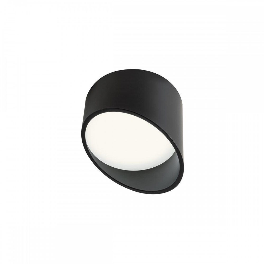 Ceiling lamp Redo Uto, metal, matt black, LED, 12W, 864 lumens, warm white 3000K, D.12 cm