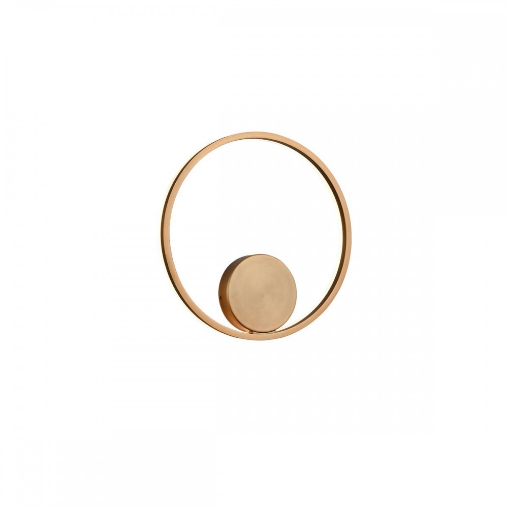 Wall lamp Redo Orbit, metal, bronze, LED, 24,5W, 2269 lumens, warm white 3000K, D.40 cm