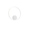Wall lamp Redo Orbit, metal, sand white, LED, 40,5W, warm white 3000K, D.60 cm