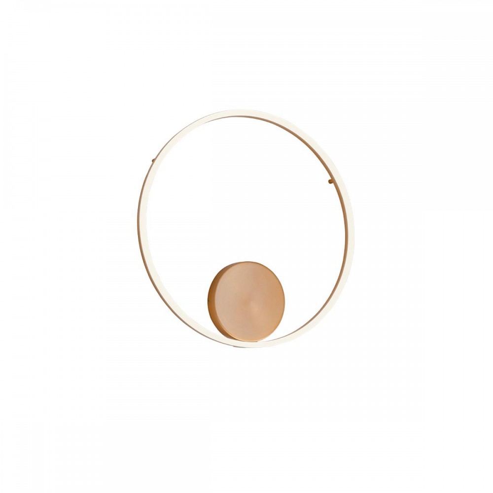 Wall lamp Redo Orbit, metal, bronze, LED, 40,5W, 3568 lumens, warm white 3000K, D.60 cm
