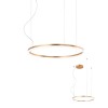Pendant lamp Redo Orbit, metal, bronze, LED, 42W, 3568 lumens, warm white 3000K, D.60 cm