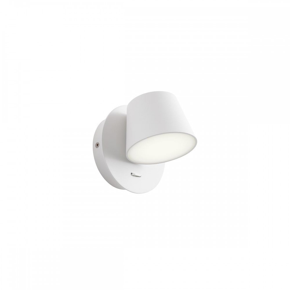 Wall lamp Redo Shaker, metal, sand white, LED, 6W, 570 lumens, warm white 3000K, H.12 cm