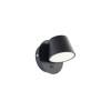 Wall lamp Redo Shaker, metal, sand black, LED, 6W, 570 lumens, warm white 3000K, H.12 cm