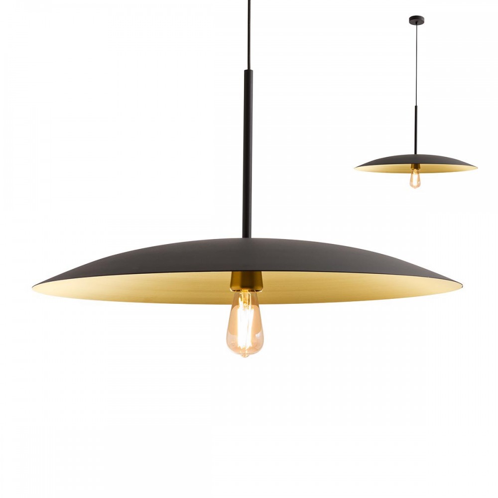 Suspension Redo Cymbal, metal, matt black, 1XE27, D.73 cm