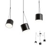Suspension Redo Dodo, metal, sand black, 3XE27, L.300 cm
