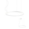 Pendant lamp Redo Orbit, metal, sand white, LED, 55W, 5088 lumens, neutral white 4000K, D.80 cm