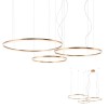 Pendant lamp Redo Orbit, metal, bronze, LED, 40,5W + 55W + 68W, 14556 lumens, neutral white 4000K