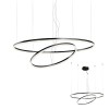 Pendant lamp Redo Orbit, metal, sand black, LED, 40,5W + 68W, 9142 lumens, warm white 3000K