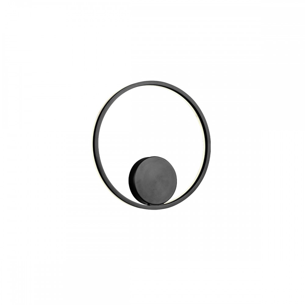 Wall lamp Redo Orbit, metal, sand black, LED, 24,5W, 2375 lumens, neutral white 4000K, D.40 cm