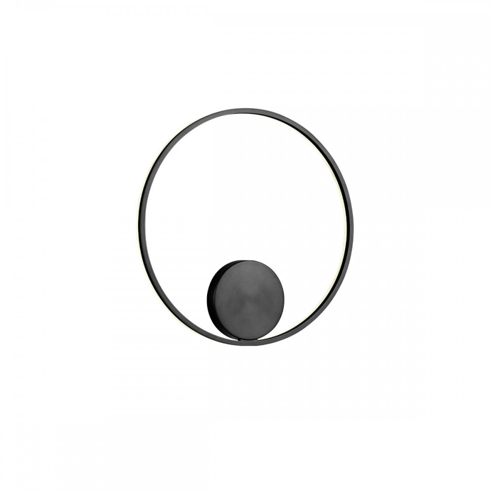 Wall lamp Redo Orbit, metal, sand black, LED, 44W, 3915 lumens, neutral white 4000K, D.60 cm