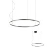 Pendant lamp Redo Orbit, metal, sand black, LED, 55W, 5088 lumens, neutral white 4000K, D.80 cm