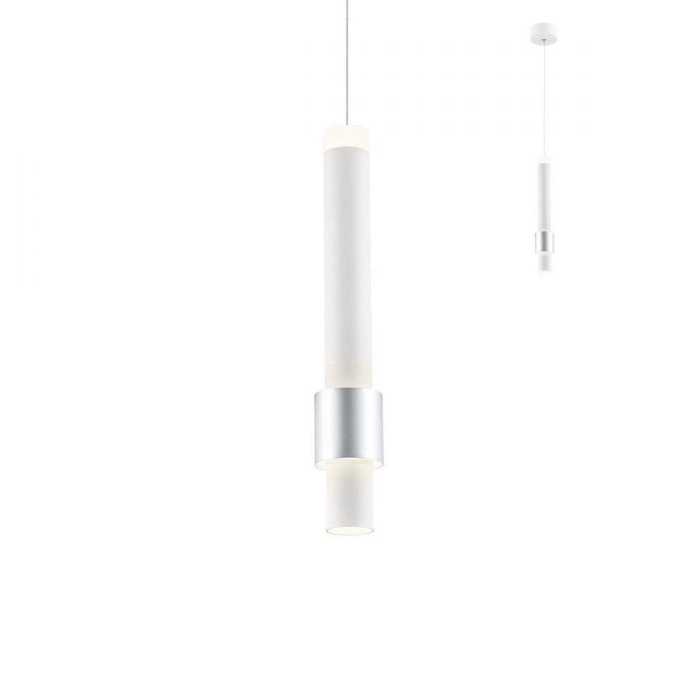 Pendant lamp Redo Tycon, metal, sand white, LED, 6W, 402 lumens, warm white 3000K, D.6 cm