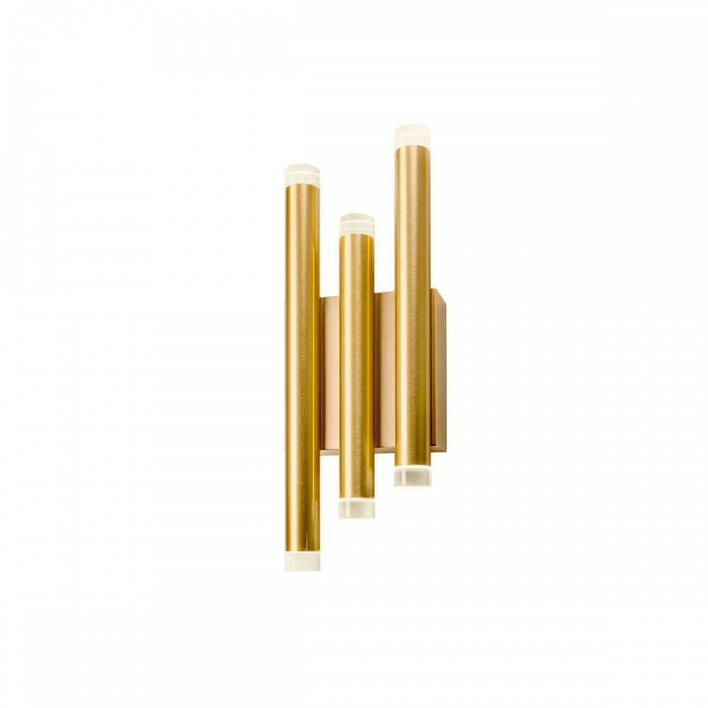 Wall lamp Redo Madison, metal, matt gold, LED, 24W, 1632 lumens, warm white 3000K, H.42 cm