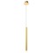 Suspension Redo Madison, metal, matt gold, LED, 4W, 272 lumens, warm white 3000K, D.3 cm