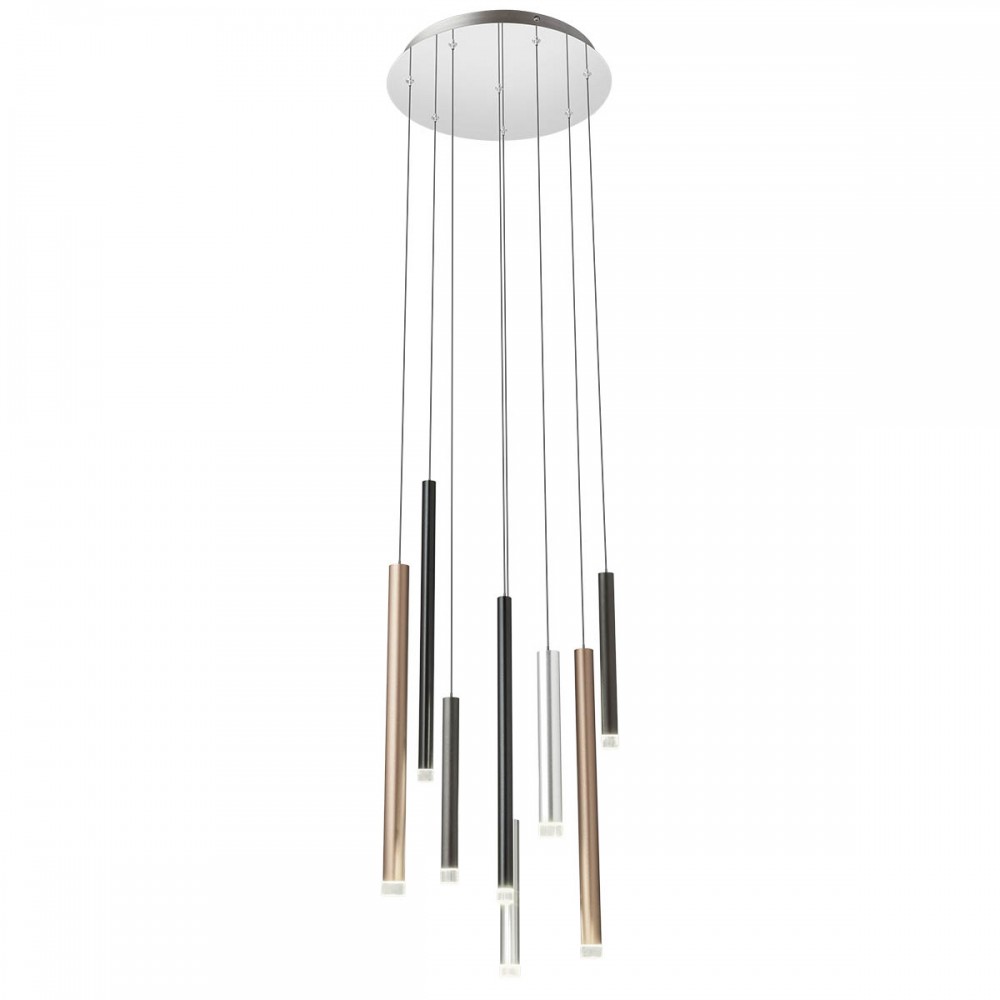 Pendant lamp Redo Madison, metal, multicolor, LED, 32W, 2176 lumens, warm white 3000K, D.40 cm