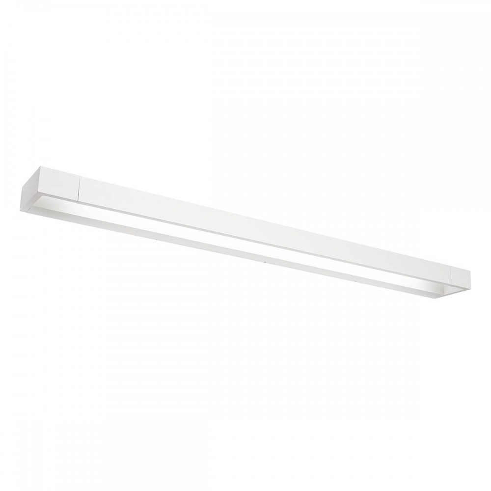 Wall lamp Redo Flipper, metal, matt white, LED, 24W, 2019 lumens, warm white 3000K, L.90 cm, IP44