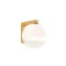 Wall lamp Redo Berry, metal, glass, satin gold, 1XE27, H.20 cm