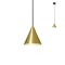 Suspension Redo Eiko, metal, brass, LED, 6W, 396 lumens, warm white 3000K, D.7 cm