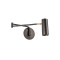 Wall lamp Redo Pivot, metal, matt black, 1XGU10, L.64 cm