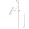 Floor lamp Redo Pivot, metal, matt white, 1XGU10, H.154 cm