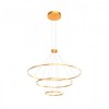 Pendant lamp Redo Orbit, metal, bronze, LED, 151W, 11812 lumens, neutral white 4000K, D.120 cm