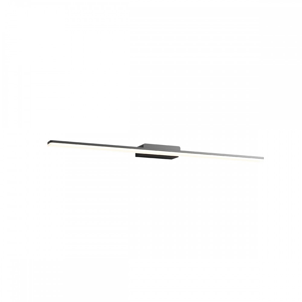Wall lamp Redo Barrio, metal, sand black, LED, 27W, 2457 lumens, warm white 3000K, IP44, L.90 cm